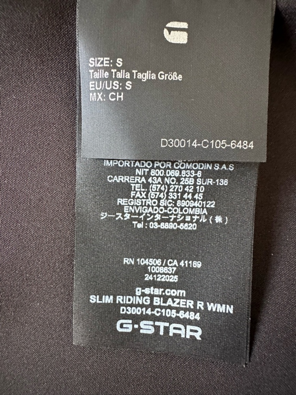 G-Star Black Single-Button Tailored Blazer - Picture 4 of 4